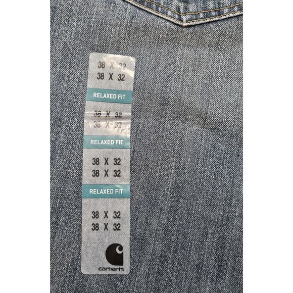 Men's Carhartt Holter Relaxed Fit Straight Leg Jeans Size 38X32 NWT 101483-980 - Picture 4 of 7